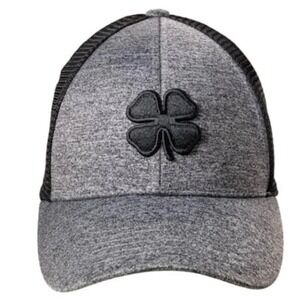 Black Clover Fitted Golf Hat Sz S/M Blackgrey